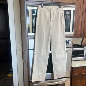 NWT GAP “LOOSE KHAKI” WMNS KHAKI TROUSER PANTS WIDE LEG LONG TALL CASUAL SIZE 8T